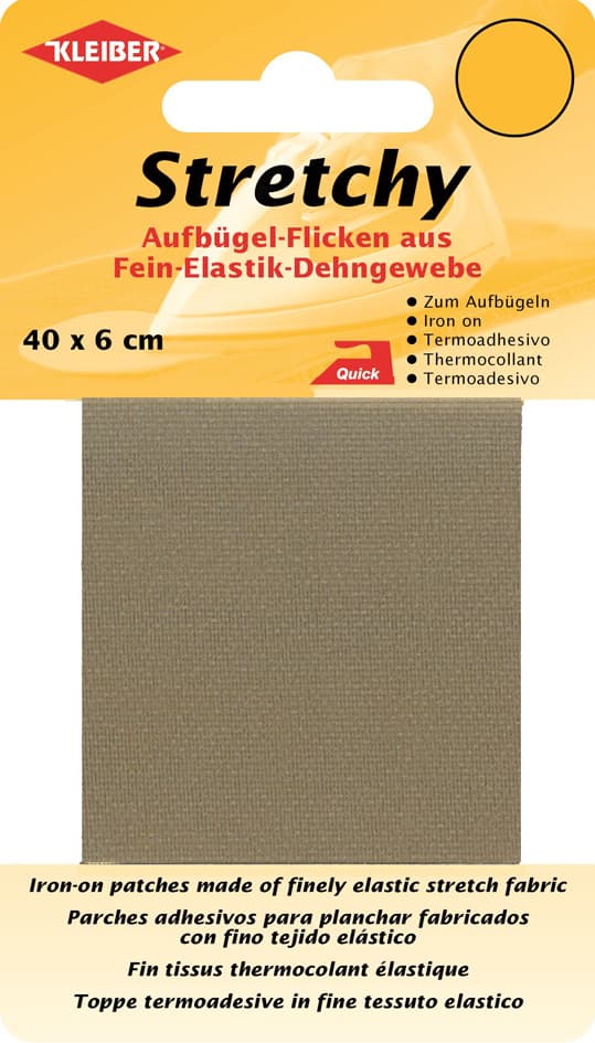 Kleiber Stretchy-Bügel-Flicken, 400 X 60 Mm, Beige