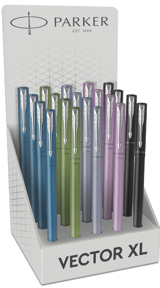 Parker Füllhalter Vector Xl, 20er Display