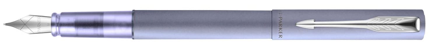 Parker Füllhalter Vector Xl, Metallic Silver Blue C.C.
