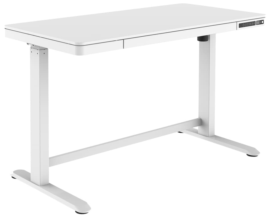 Digitus Sitz-Steh-Schreibtisch, (B)1.200 Mm, Weiß