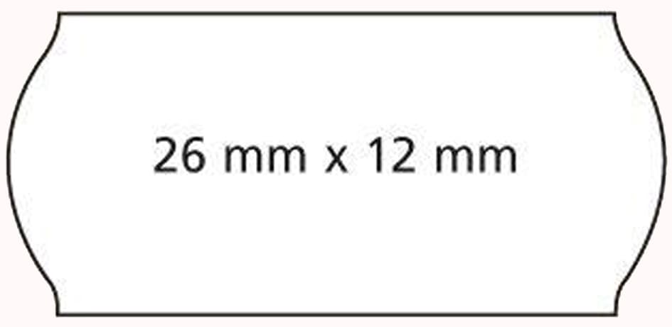Apli Etiketten Für Preisauszeichner, 26 X 12 Mm, Weiß