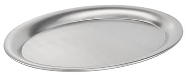 Aps Serviertablett Kaffeehaus, Oval, Edelstahl Matt