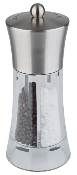 Aps 2in1 Salz- Und Peffermühle Spicex, Silber/Transparent