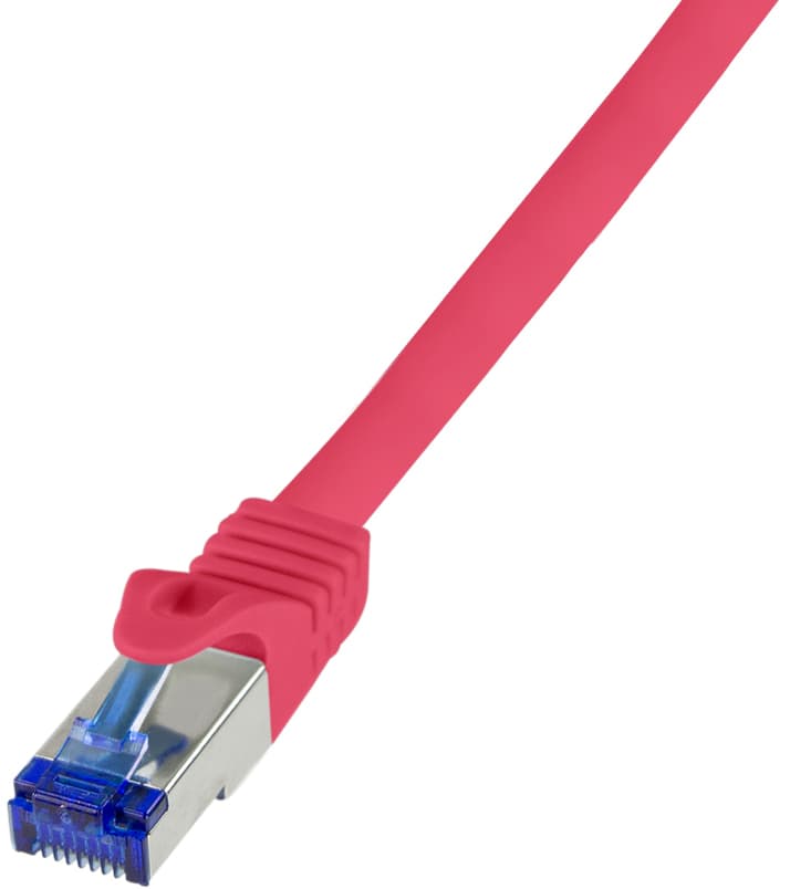 Logilink Patchkabel Ultraflex, Kat.6a, S/Ftp, 0,25 M, Rot