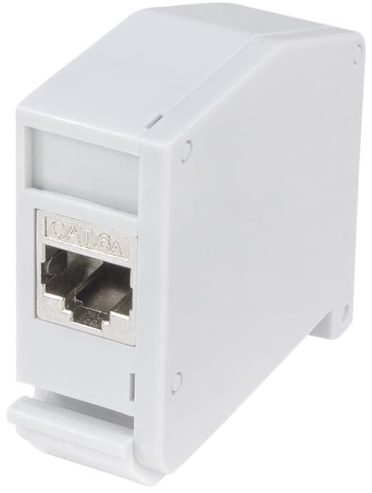 Logilink Hutschienen-Adapter Mit 1 Keystone Modul, Hellgrau