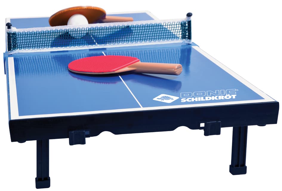 Donic Schildkröt Mini-Tischtennis Tisch-Set, Blau