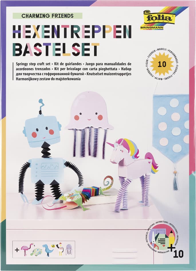 Folia Bastel-Set Hexentreppen , Charming Friends,
