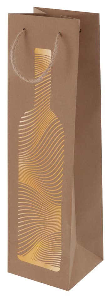 Susy Card Flaschentüte , Golden Bottle, , Für 1 Flasche