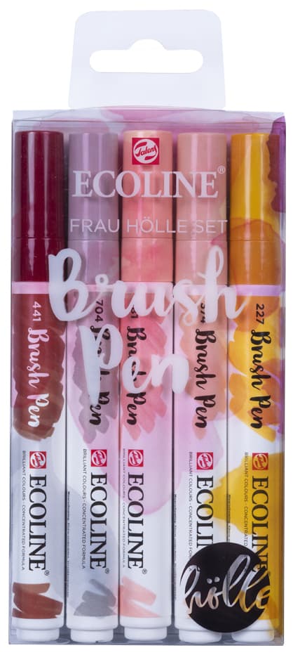Royal Talens Ecoline Pinselstift Brush Pen Set , Frau Hölle,