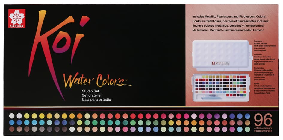 Sakura Aquarellfarben Koi Water Colors Studio Set 96