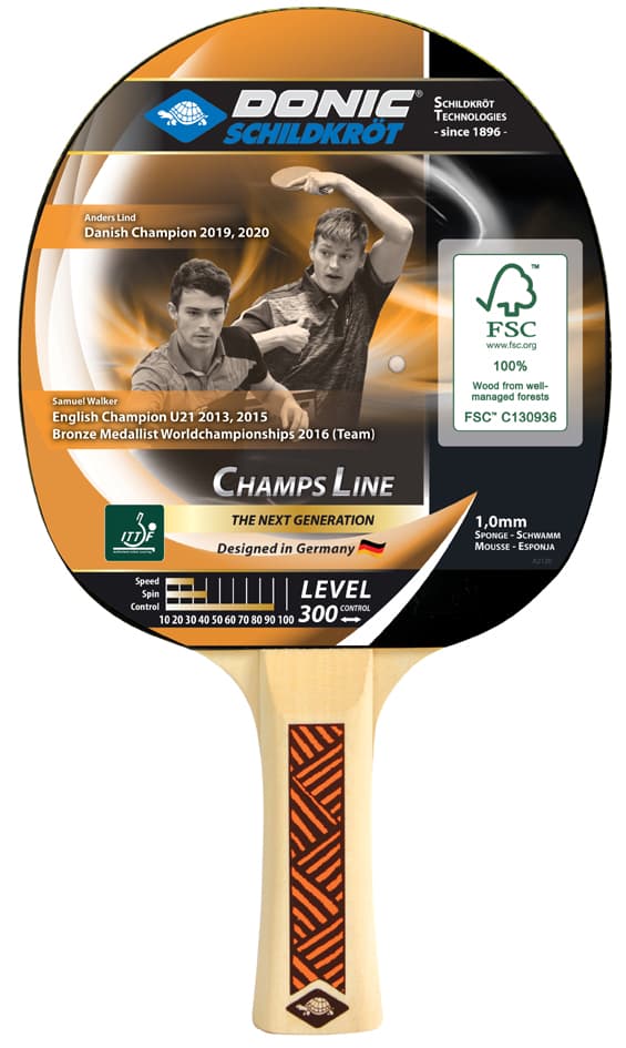 Donic Schildkröt Tischtennisschläger , Champs Line 300,