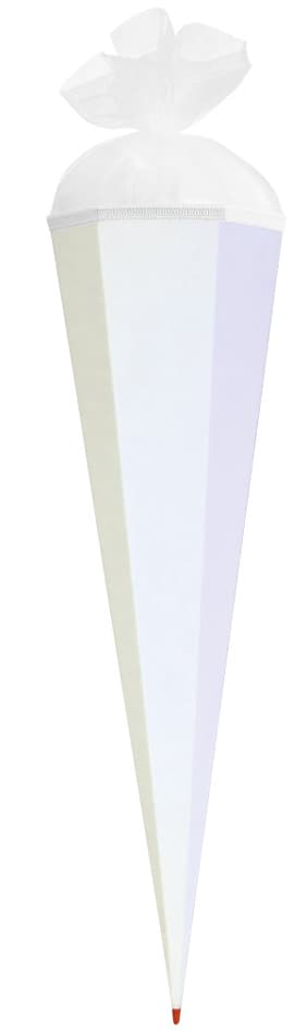 Roth Bastelschultüte Mit Verschluss, 850 Mm, Weiß
