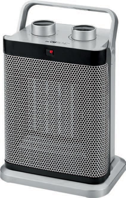 Clatronic Heizlüfter Hl 3631, Silber, Oszillierend