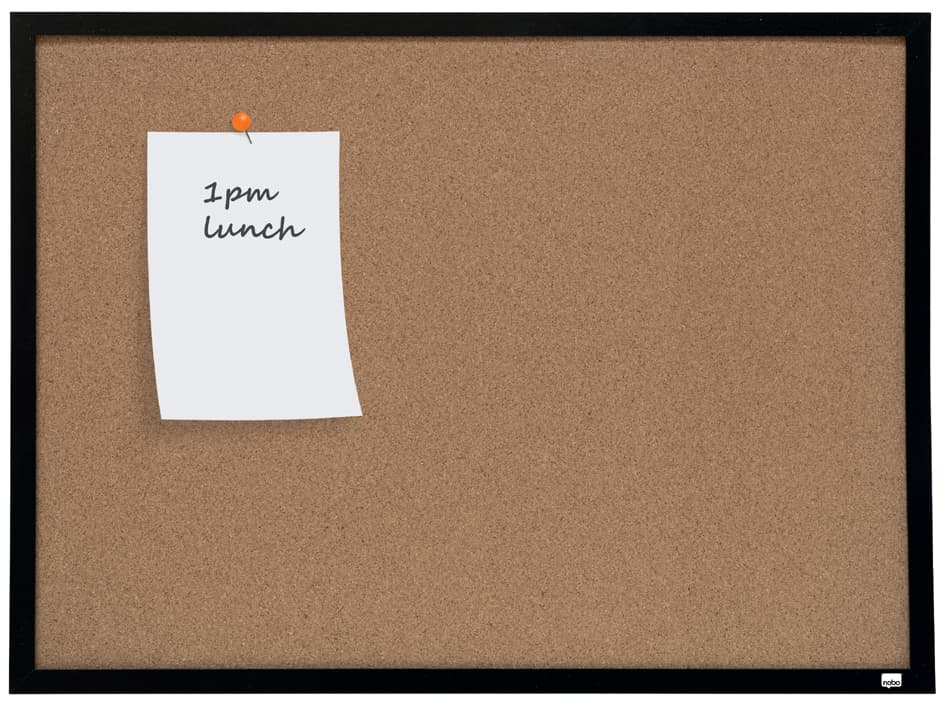 Nobo Korktafel, (B)585 X (H)430 Mm, Kunststoffrahmen Schwarz