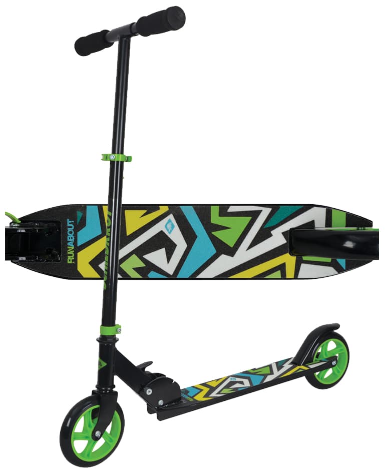Schildkröt Junior-Tretroller City Scooter Runabout, Grün