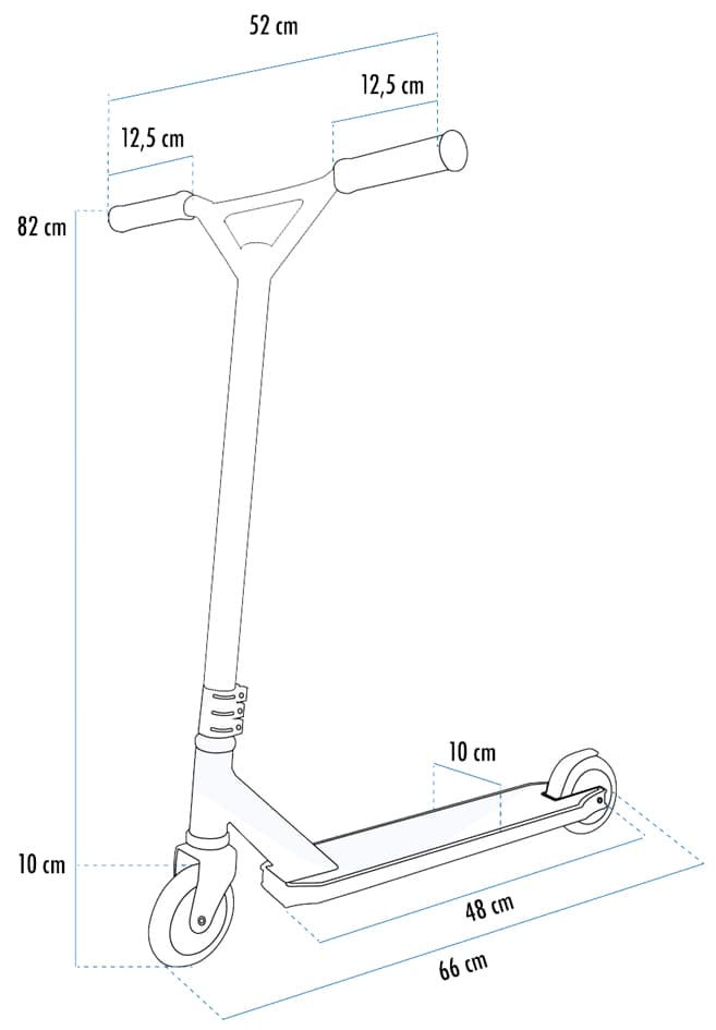 Schildkröt Tretroller Stunt Scooter Untwist Ocean