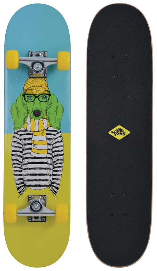 Schildkröt Skateboard Kicker 31,  Green Dog