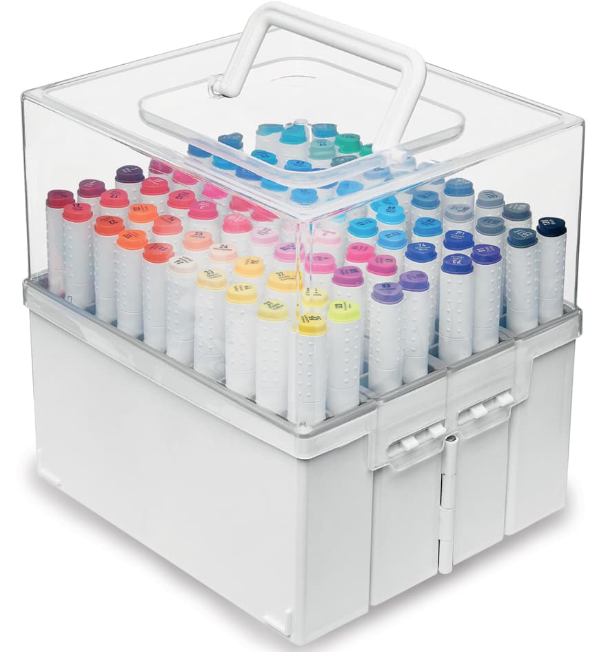 Deflecto Marker-Organizer , Ziehharmonika, , Weiß