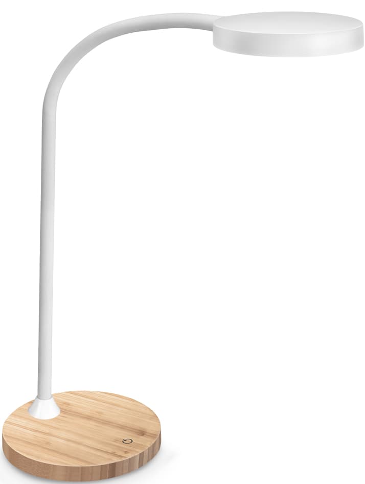 Cep Led Tischleuchte Flex Silva, Eichen/Weiß