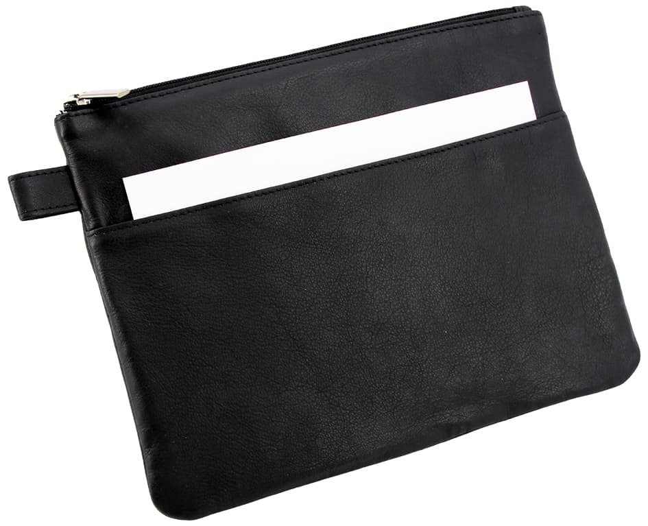 Alassio Banktasche/Utensilientasche Mit Vortasche, Leder