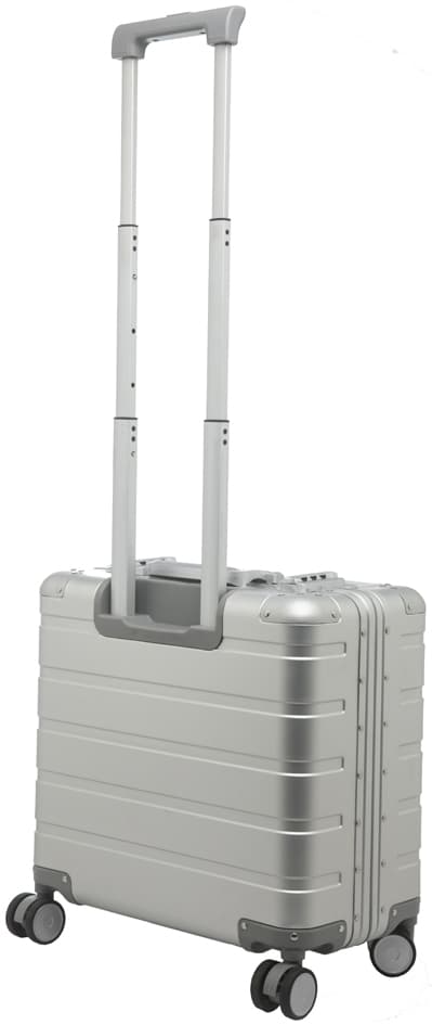 Alumaxx Business Overnighttrolley, Mit Vollalukoffer, Silber