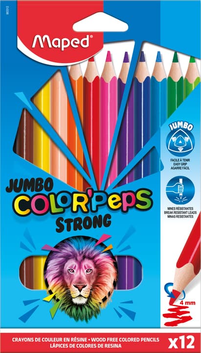 Maped Dreikant-Buntstift Jumbo Color, Peps Strong, 12er Etui