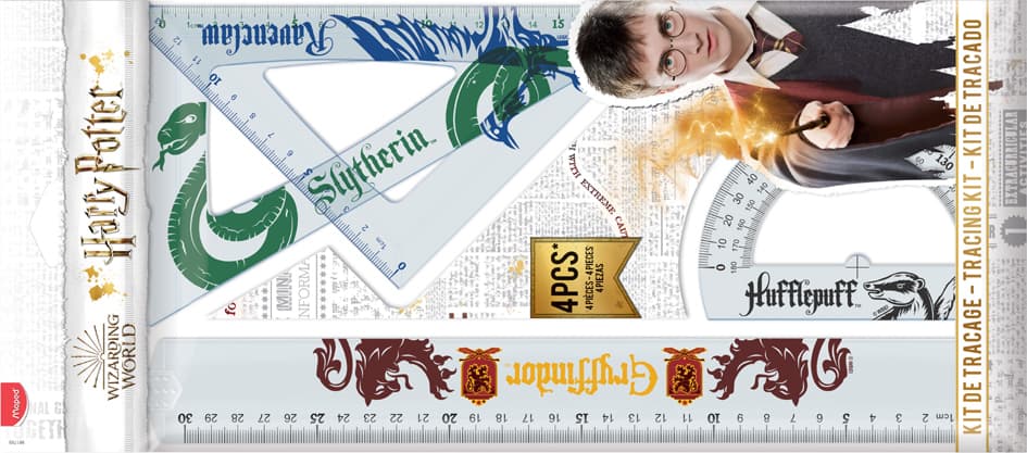 Maped Geometrie-Set Harry Potter, 4-Teilig