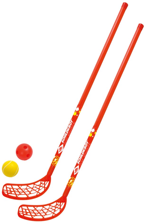 Schildkröt Fun-Hockey Set, 4-Teilig, Rot / Gelb