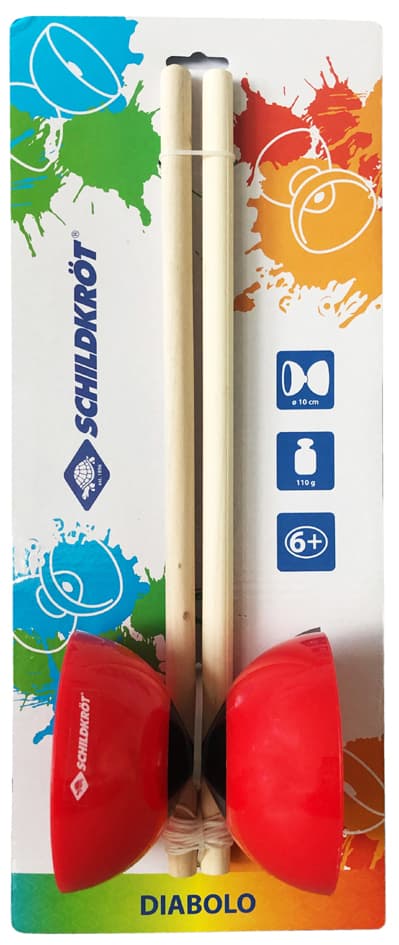 Schildkröt Diabolo Set, Aus Polyethylen, Rot