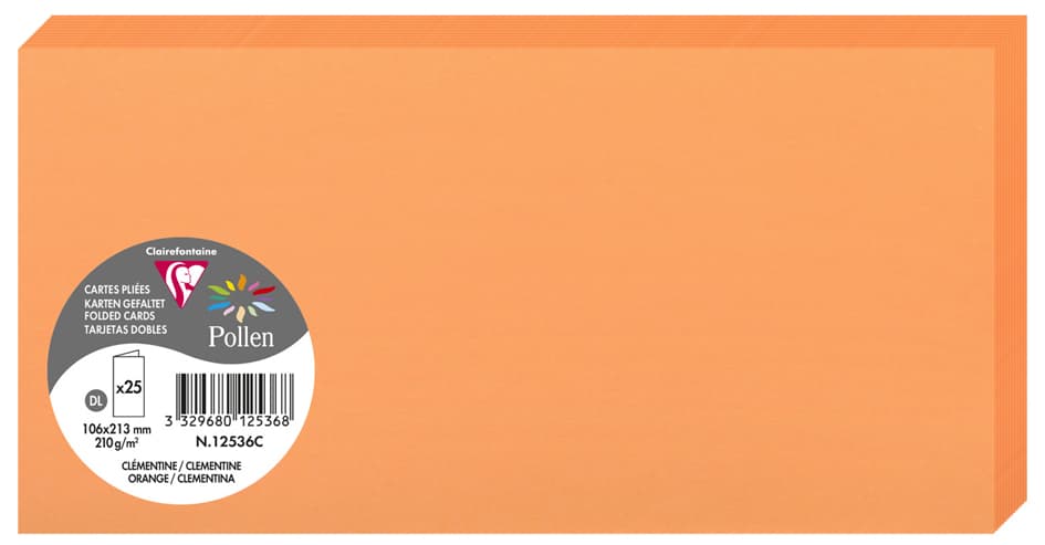 Pollen By Clairefontaine Doppelkarte Dl, Clementine