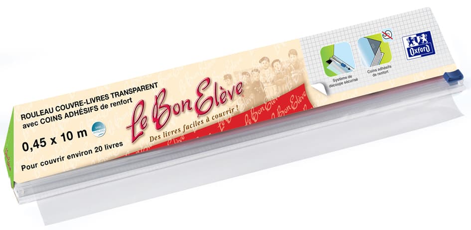 Oxford Buchschutz-Folie , Le Bon Elève, , Pvc, 450 Mm X 10 M