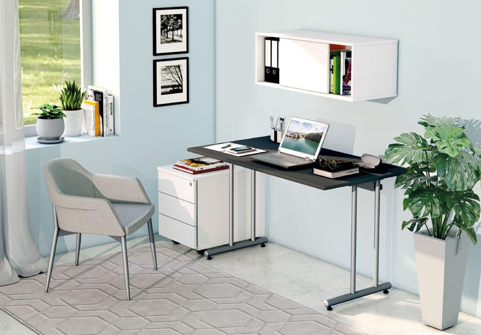 Kerkmann Schreibtisch Smart Office, (B)1.200 Mm, Weiß