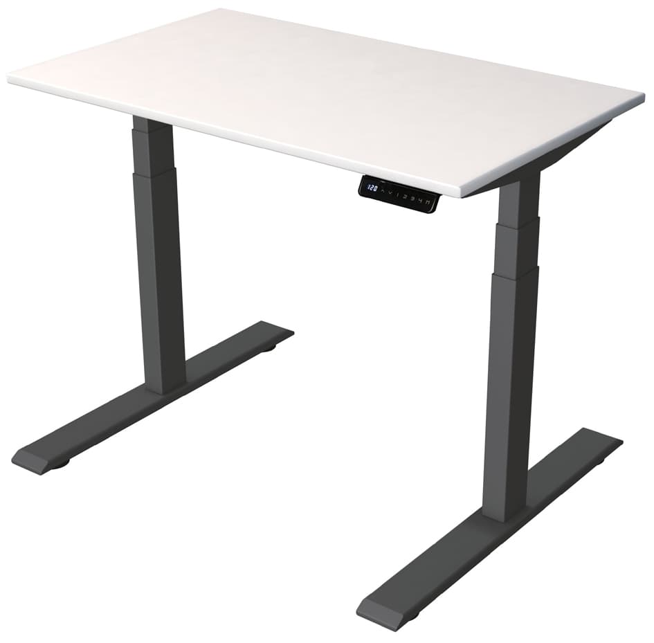 Kerkmann Sitz-Steh-Schreibtisch Smart Office, Weiß/Anthrazit