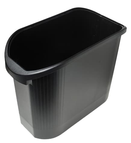 Exacompta Papierkorb Topline, 26 Liter, Schwarz