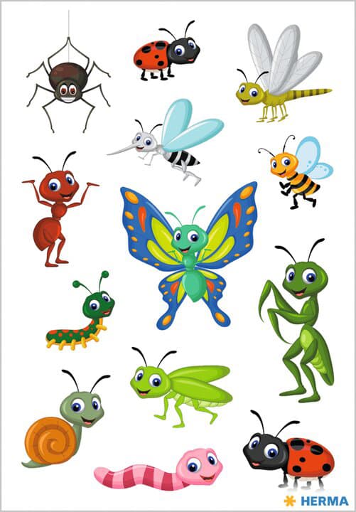 Herma Sticker Decor , Kleine Krabbeltiere,