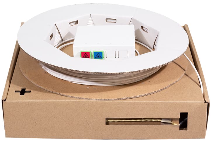 Logilink Ftth Spleißbox, 2x Sc/Apc, 30 M Verlegekabel, Weiß