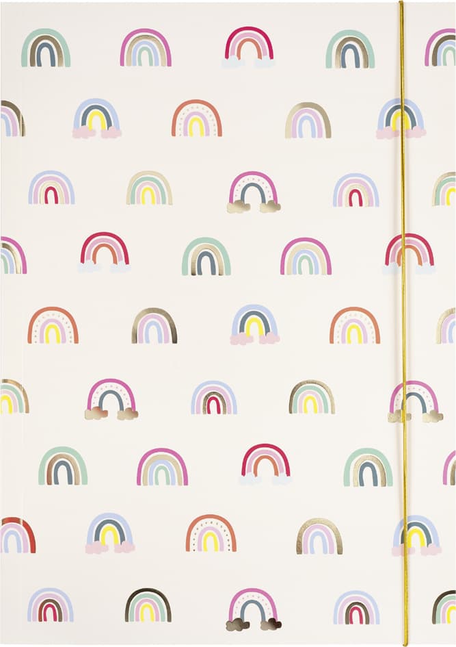 Folia Zeichnungsmappe Hotfoil , Rainbows, , Karton, Din A3