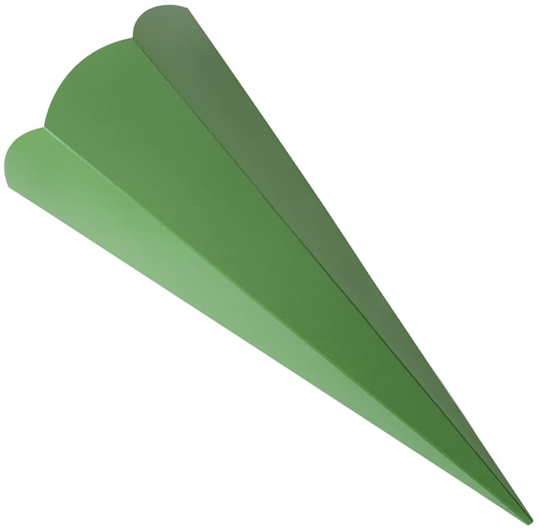Folia Schultüten-Zuschnitt, 6-Eckig, 680 Mm, Grün