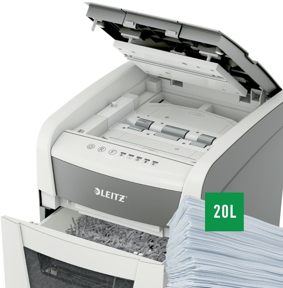 Leitz Aktenvernichter Iq Autofeed Small Office 50 P4, Weiß