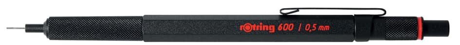 Rotring Feinminenstift 600, 0,7 Mm, Schwarz
