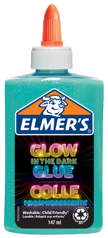 Elmer, S Glow In The Dark Bastelkleber, Blau, 147 Ml