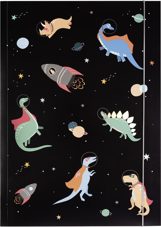 Folia Zeichnungsmappe Hotfoil , Space Dinos, , Karton, Din A3