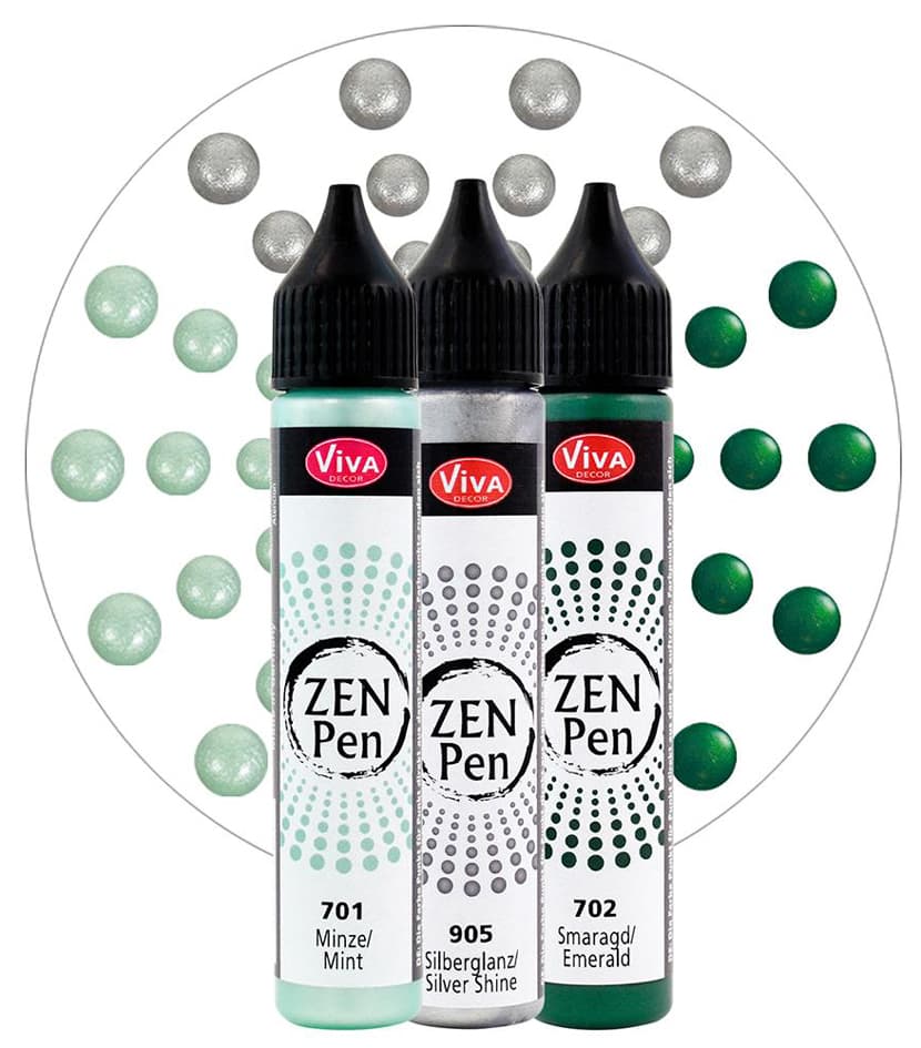 Viva Decor Zen-Pen Farbset , Farbe Der Mitte, , 3er Set
