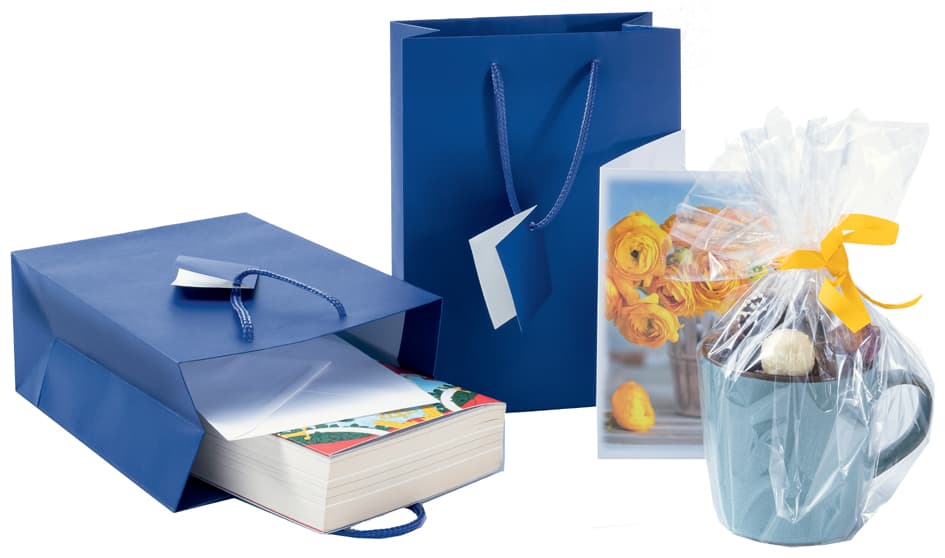 Sigel Geschenktüte, Mit Mattlack, Größe: S, Ultramarinblau
