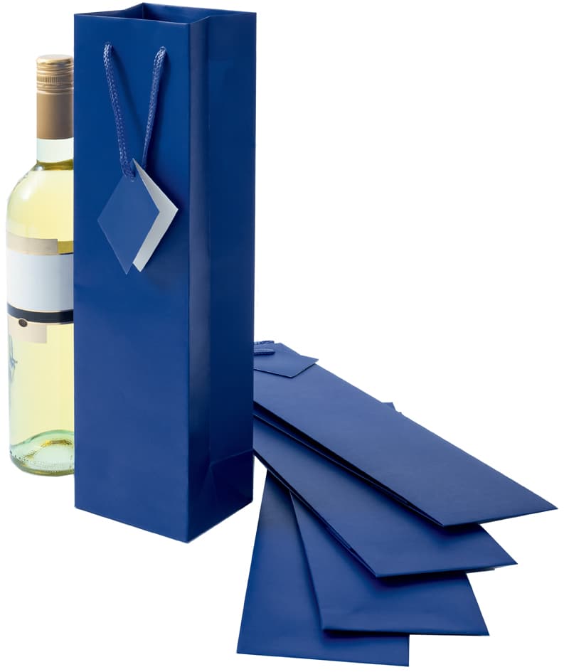 Sigel Flaschentüte, Mit Mattlack, Für 1 Flasche, Ultramarin-