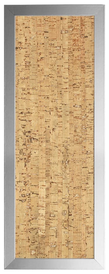 Bi-Office Design-Korktafel, 600 X 400 Mm, Silber