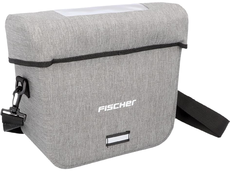 Fischer Fahrrad-Lenkertasche City, Grau