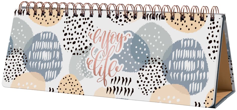 Sigel Tischkalender Jolie , Apricot Inspiration, ,Immerwährend