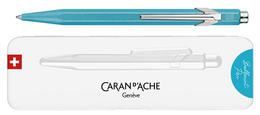 Caran D, Ache Druckkugelschreiber 849 Colormat-X, Türkisblau