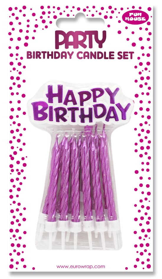 Clairefontaine Geburtstagskerzen , Happy Birthday, , Rosa